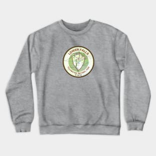 Yellowstone Souvenir Map - Lower Falls Crewneck Sweatshirt